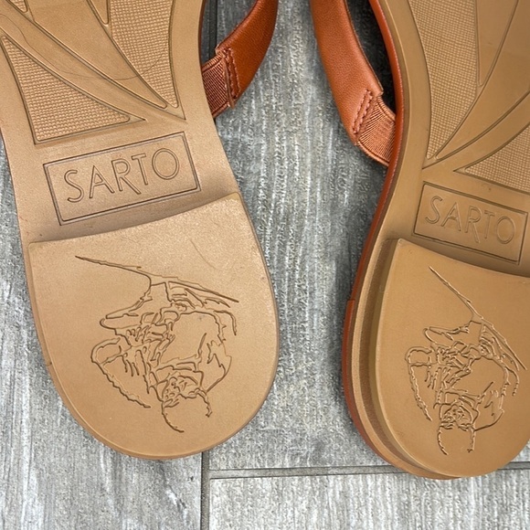 SARTO by Franco Sarto Gwyneth Leather Slide Sandal l SIZE 7 - Picture 4 of 5